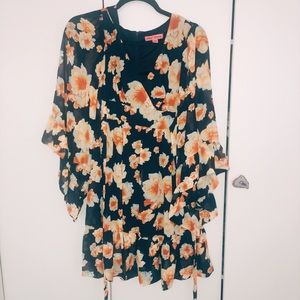 Betsy Johnson Floral Fall Dress